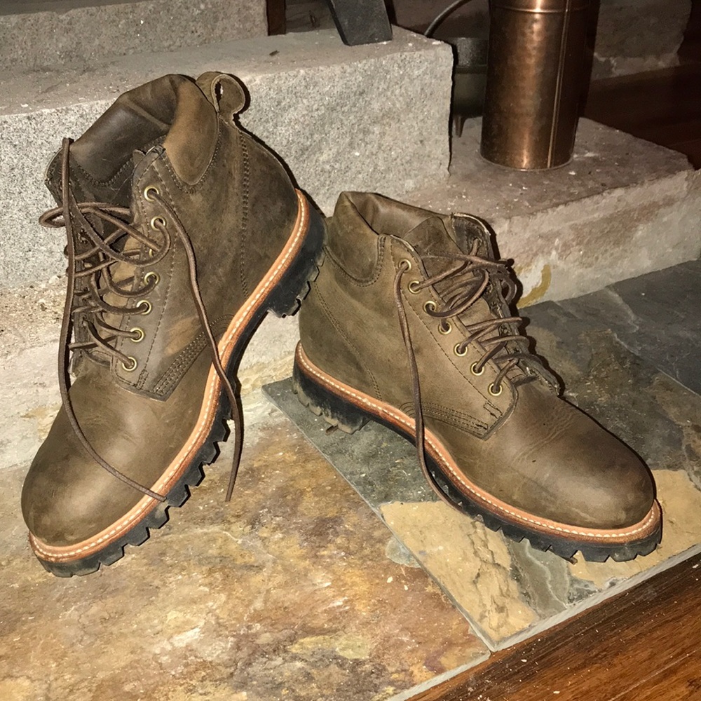Men’s Carolina 7-eyelet leather work boots